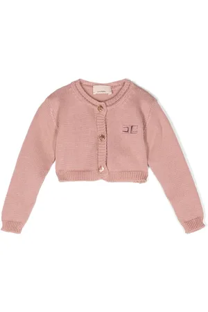 Elisabetta Franchi Logo-embroidered knitted cardigan