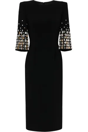 Jenny Packham Highball Queen crystal-embellished midi dress