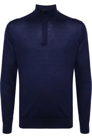 N.PEAL Regent FG half-zip jumper