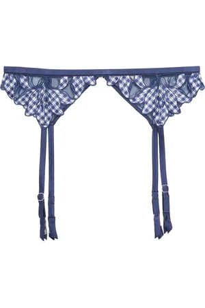 FLEUR DU MAL Lily embroidered garter belt