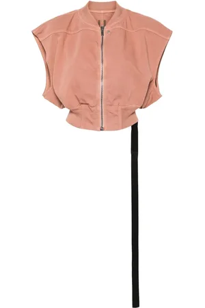 Rick Owens Sleeveless cotton bomber jacket