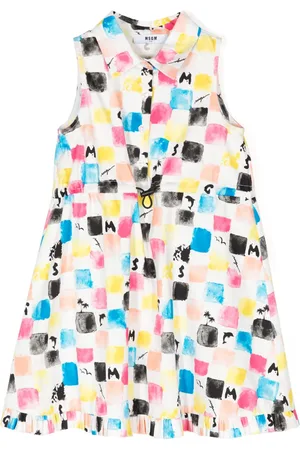 Msgm Graphic-print drawstring dress