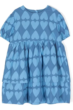 Jelly Mallow Heart-print cotton dress