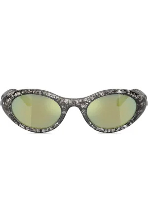 Diesel Logo-plaque oval-frame sunglasses