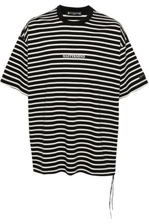 MASTERMIND JAPAN Logo-print striped T-shirt