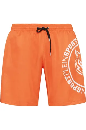 Philipp Plein Carbon Tiger swim shorts