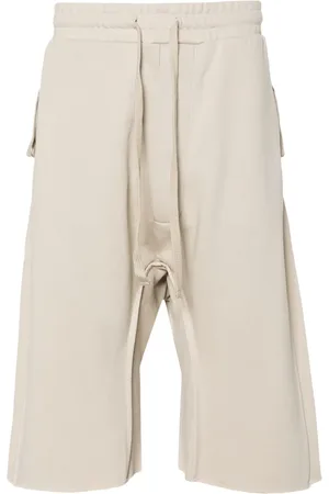 THOM KROM Drawstring cotton track shorts