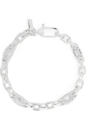 Hatton Labs Crystal-embellished chain-link bracelet