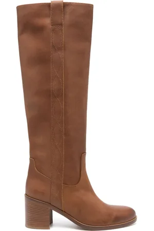 Via Roma 70mm leather boots