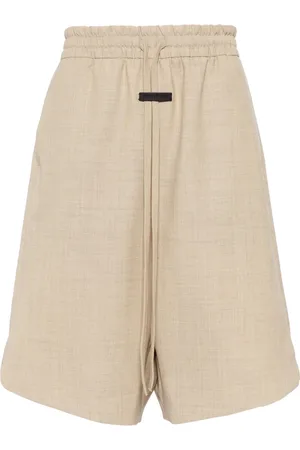 FEAR OF GOD Logo-tag wool shorts