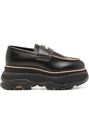 SACAI Coin-detail leather loafers