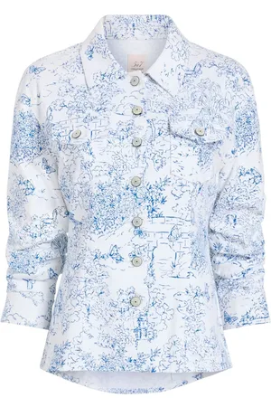Cinq A Sept Garden Toile buttoned jacket