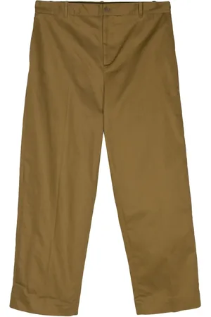 Maison Kitsuné Mid-rise straight-leg chinos