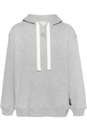 Marine Serre Calendars-print organic cotton hoodie