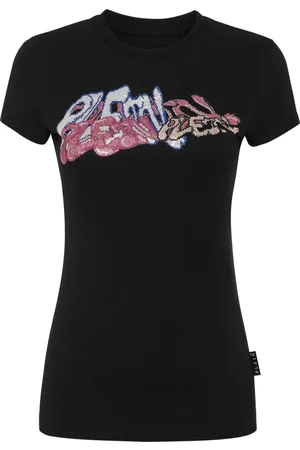 Philipp Plein Crystal-embellished logo-print T-shirt