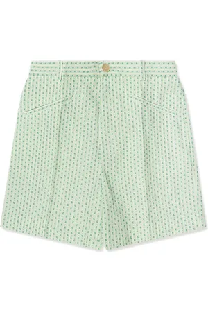 Gucci GG intarsia-knit cotton shorts