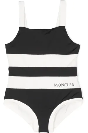 Moncler Logo-print striped swimsuit