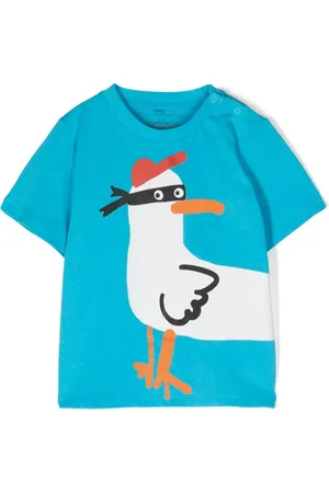 Stella McCartney Seagull Bandit cotton T-shirt