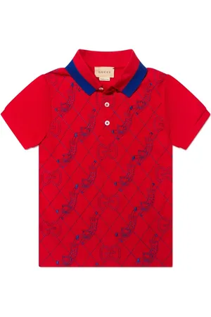 Gucci Cat-embroidered polo shirt
