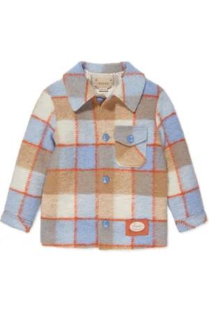 Gucci Check-pattern wool jacket