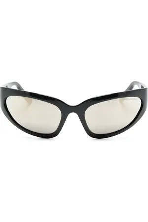 Marc Jacobs The Bold Logo biker-frame sunglasses