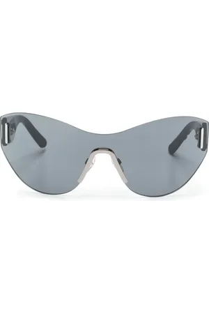 Marc Jacobs Logo-embossed shield-frame sunglasses