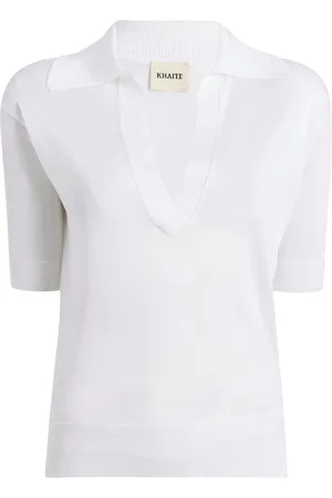 Khaite The Julita V-neck polo top