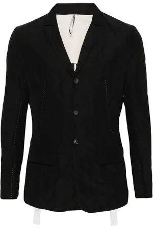 MASNADA Contrast-stitching single-breasted blazer