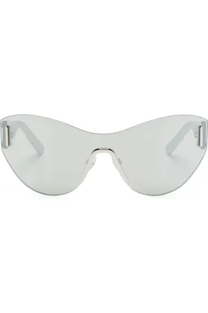 Marc Jacobs Logo-embossed shield-frame sunglasses