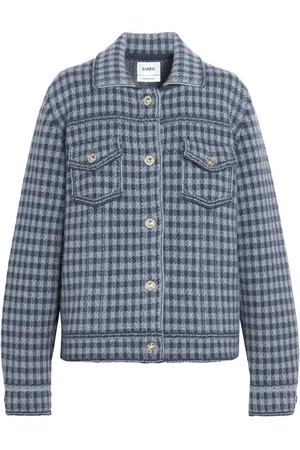 Barrie Gingham cashmere-blend jacket