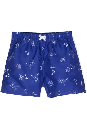MONNALISA Nautical-printed swim shorts