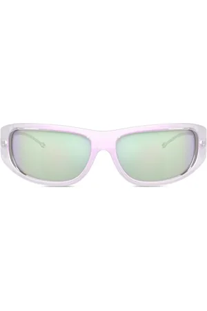 Diesel Logo-plaque wraparound sunglasses
