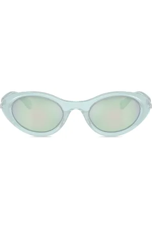 Diesel Logo-plaque oval-frame sunglasses