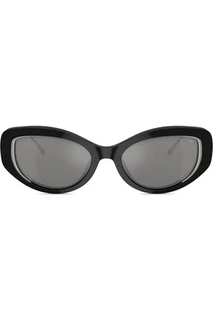 Diesel Logo-plaque cat-eye sunglasses