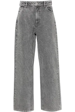 ROTATE High-waisted wide-leg jeans