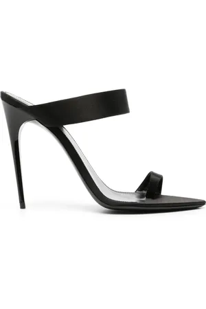Saint Laurent Double-strap 110mm silk mules