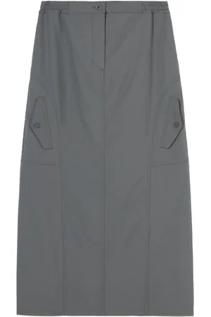 B+AB High-waisted cargo midi skirt