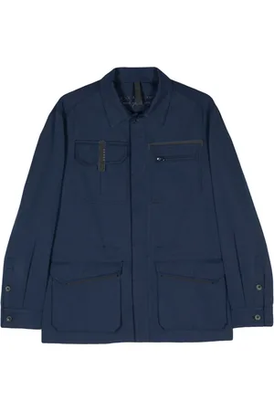 Sease Button-up herringbone shirt jacket