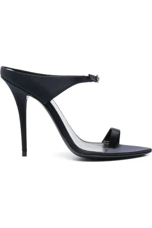 Saint Laurent 120mm satin leather mules
