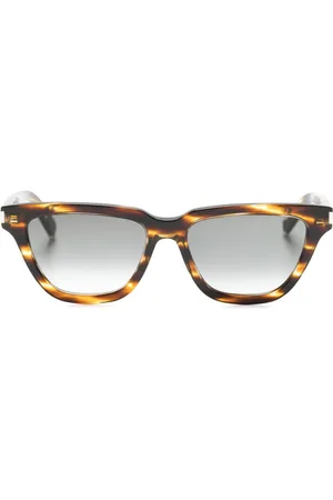 Saint Laurent Cat-eye-frame logo-engraved sunglasses