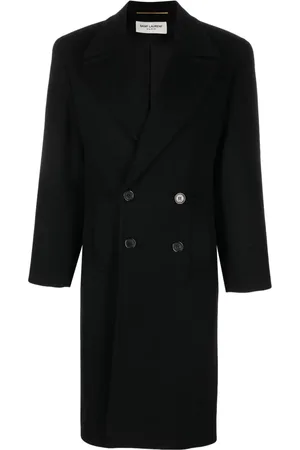 Saint Laurent Shoulder-pad double-breasted coat