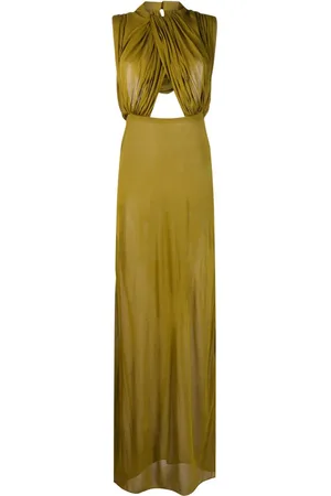 Saint Laurent Hooded cut-out maxi dress