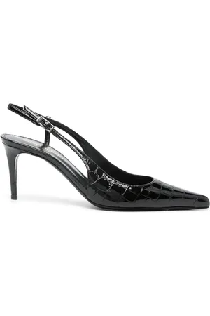 Saint Laurent 80mm slingback leather pumps