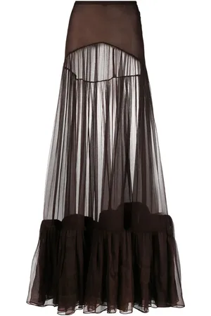 Saint Laurent High-waisted maxi skirt