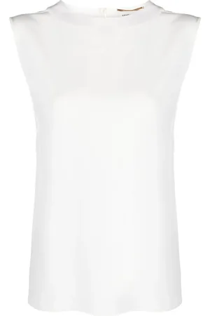 Saint Laurent Sleeveless satin tank top