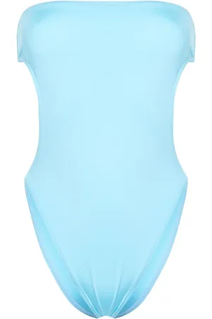 Saint Laurent Strapless cut-out swimsuit