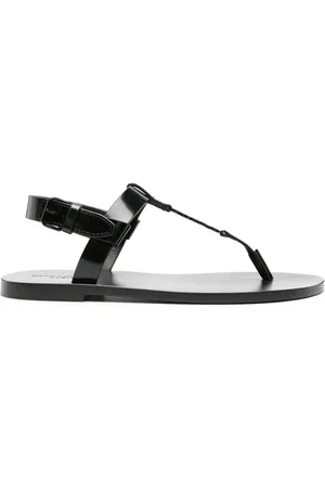 Saint Laurent Cassandre leather sandals
