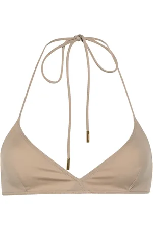 Saint Laurent Triangle-cup bikini top