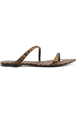 Saint Laurent Tanger leopard-print slides