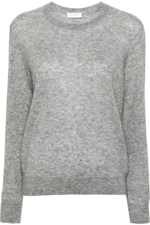 Saint Laurent Mélange cashmere-blend jumper